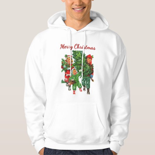 De kerstboom krijgen hoodie (Voorkant)