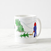 De kerstboom krijgen koffiemok (Voorkant rechts)