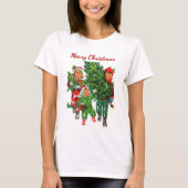 De kerstboom krijgen t-shirt (Voorkant)