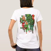 De kerstboom krijgen t-shirt (Achterkant)