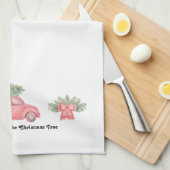 "De kerstboom mee naar huis nemen", keukenhanddoek (Quarter Fold)