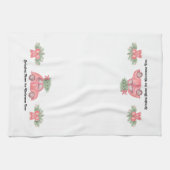 "De kerstboom mee naar huis nemen", keukenhanddoek (Horizontaal)