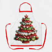 De Kerstboom met Suikerstokken  Schort (Voorkant)