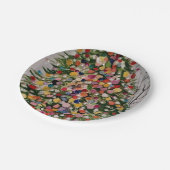 De kerstboom papieren bordje (Gekanteld)