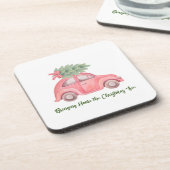 De kerstboom plastic onderzetter mee naar huis nem (Linkerzijde)