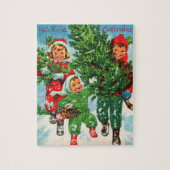 De kerstboom puzzel krijgen legpuzzel (Verticaal)