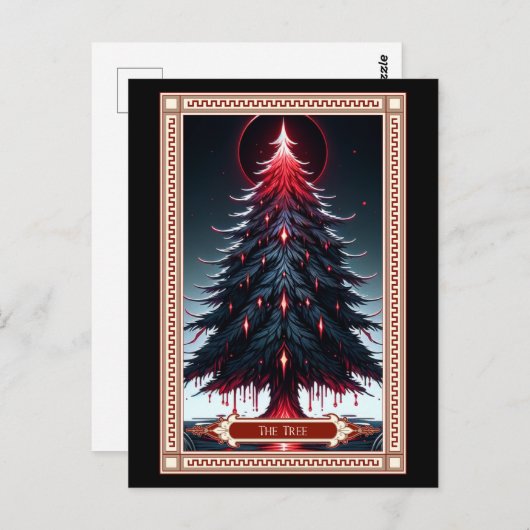De kerstboom Tarot Kaart (Voorkant / Achterkant)