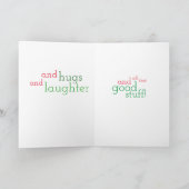 De Kerstboom van de acacia Feestdagen Kaart (Binnen)