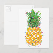 De Kerstboom van de ananas Feestdagenkaart (Voorkant / Achterkant)