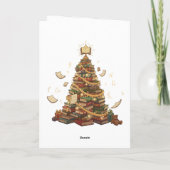 De kerstboom van de boekenliefhebber | literair kaart (Achterkant)