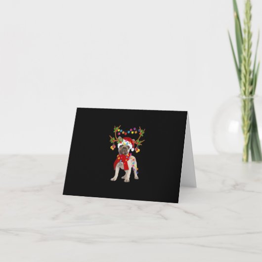 De kerstboom van de Bulldog Kaart (Voorkant)