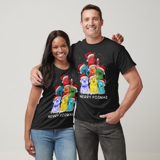 De kerstboom van de decoratie van varkenssierplant t-shirt (Unisex)