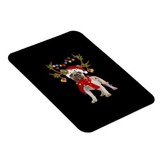 De kerstboom van de Franse hond Bulldog Magneet (Rechterzijde)