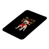 De kerstboom van de Franse hond Bulldog Magneet (Linkerzijde)