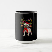 De kerstboom van de Franse hond Bulldog Mok (Midden)