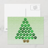 De Kerstboom van de hond/van de Kat Feestdagenkaart (Voorkant / Achterkant)