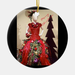 De Kerstboom van de Ledenpop van de Vorm van de Keramisch Ornament