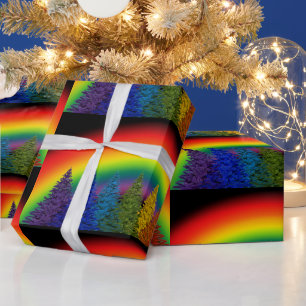 De Kerstboom van de regenboog Cadeaupapier