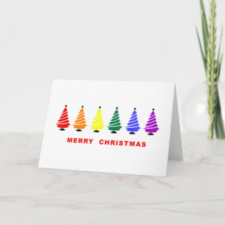 De Kerstboom van de regenboog Feestdagen Kaart