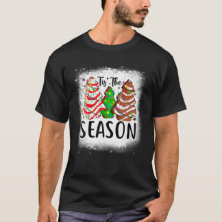 De kerstboom van de seizoenen maakt Debbie T-shirt