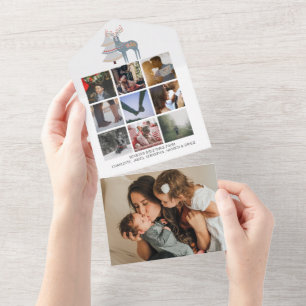 De kerstboom van Deer - allen in één Kaart geperso