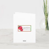 De Kerstboom van het Koekje van het fortuin Feestdagen Kaart (Achterkant)