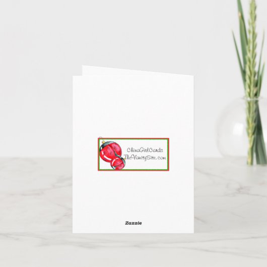 De Kerstboom van het Koekje van het fortuin Feestdagen Kaart (Achterkant)