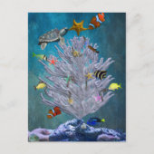 De Kerstboom van het zee Feestdagenkaart (Voorkant)