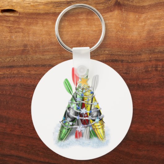 De kerstboom van Kayak Sleutelhanger (Voorkant)