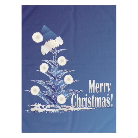 De kerstboom van Kerstman Tafelkleed (Voorkant)