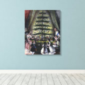 De kerstboom van koningin Victoria Canvas Afdruk (Insitu (Houten vloer))