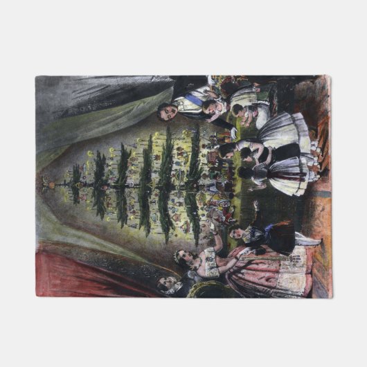 De kerstboom van koningin Victoria Deurmat (Voorkant)