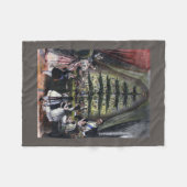 De kerstboom van koningin Victoria Fleece Deken (Voorkant (Horizontaal))