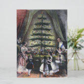 De kerstboom van koningin Victoria Kaart (Staand voorkant)