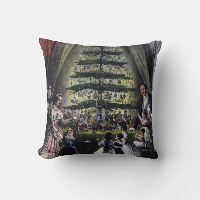 De kerstboom van koningin Victoria Kussen (Voorkant)