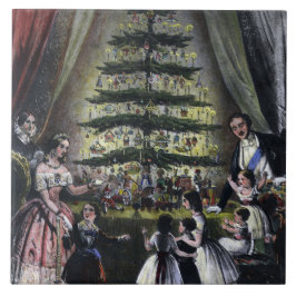 De kerstboom van koningin Victoria Tegeltje