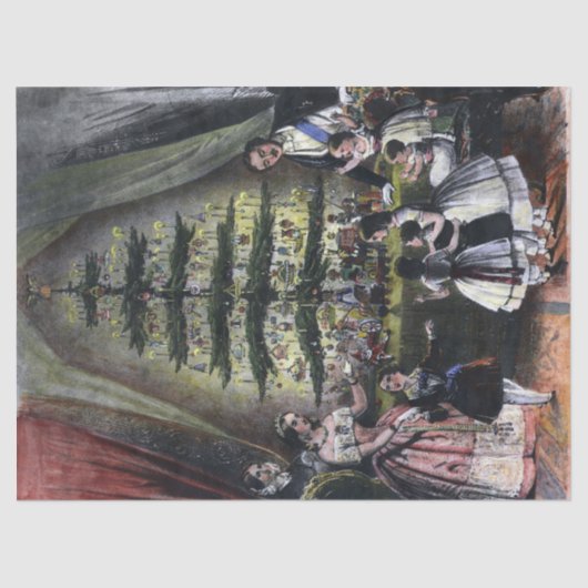 De kerstboom van koningin Victoria Tissuepapier (Voorkant)