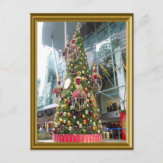 De Kerstboom van Manniquin Feestdagenkaart (Voorkant)