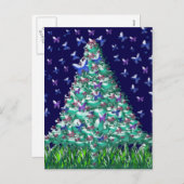De Kerstboom van naturen Feestdagenkaart (Voorkant / Achterkant)