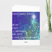 DE KERSTBOOM VAN O FEESTDAGEN KAART (Achterkant)