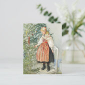 De kerstboom versieren - Carl Larsson Briefkaart (Staand voorkant)