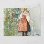 De kerstboom versieren - Carl Larsson Briefkaart (Achterkant)