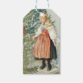 De kerstboom versieren - Carl Larsson Cadeaulabel (Voorkant)