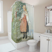 De kerstboom versieren - Carl Larsson Douchegordijn (In situ)