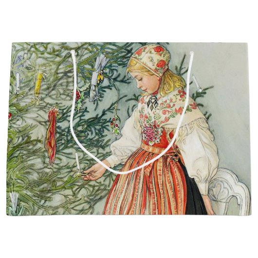 De kerstboom versieren - Carl Larsson Groot Cadeauzakje (Voorkant)