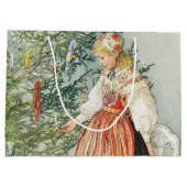 De kerstboom versieren - Carl Larsson Groot Cadeauzakje (Achterkant)