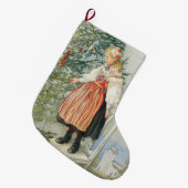De kerstboom versieren - Carl Larsson Grote Kerstsok (Voorkant (Hangend))
