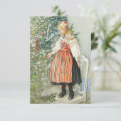 De kerstboom versieren - Carl Larsson Kaart (Staand voorkant)
