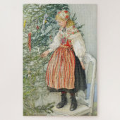 De kerstboom versieren - Carl Larsson Legpuzzel (Verticaal)
