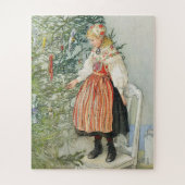 De kerstboom versieren - Carl Larsson Legpuzzel (Verticaal)